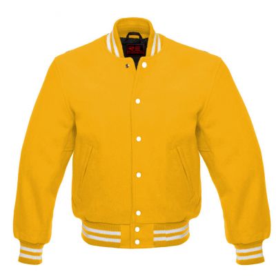 Varsity Classic jacket Yellow-White trims